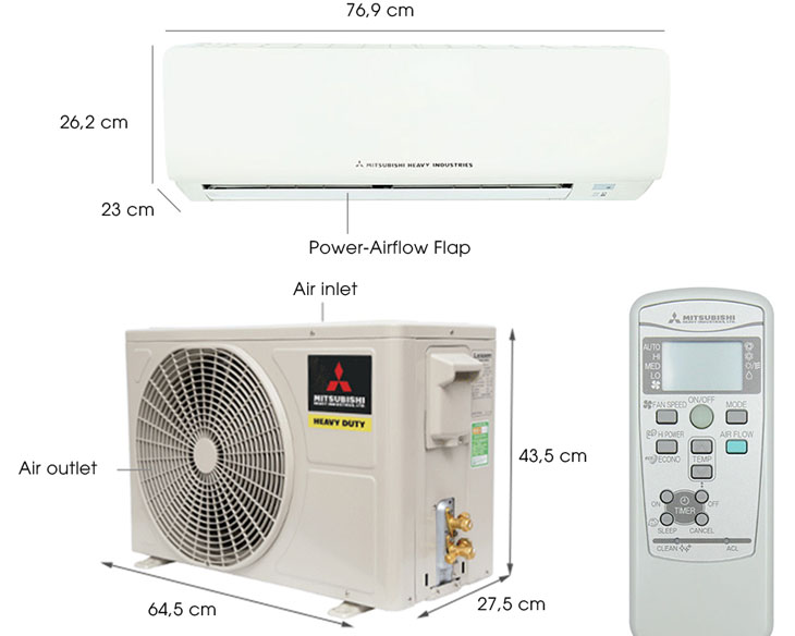 Máy lạnh Mitsubishi 1 HP SRK09CTR-S5 | Máy lạnh giá sỉ Máy lạnh Mitsubishi 1 HP SRK09CTR-S5 | Máy lạnh giá sỉ - góc nhìn 2