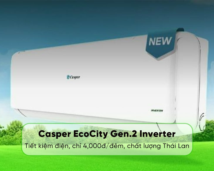 Máy lạnh Casper Inverter 1.5 HP TC-12IS36 | Máy lạnh giá sỉ Máy lạnh Casper Inverter 1.5 HP TC-12IS36 | Máy lạnh giá sỉ - góc nhìn 3