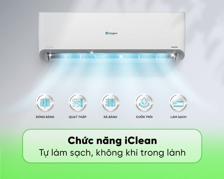 Máy lạnh Casper Inverter 1.5 HP TC-12IS36 | Máy lạnh giá sỉ Máy lạnh Casper Inverter 1.5 HP TC-12IS36 | Máy lạnh giá sỉ - góc nhìn 2